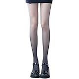 DNJKH Damenstrümpfe Sexy Stockings mit Farbverlauf Halterlose Strümpfe Reißfest, Geschenk für Mädchen