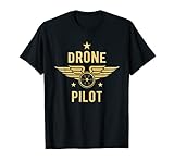 Drone Pilot Drohnenpilot Drohne fliegen Abzeichen T-Shirt