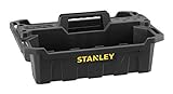 Stanley Werkzeugtrage (extra tief, Lochung zum Einstecken von Werkzeugen, ergonomischer Handgriff) STST1-72359