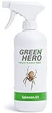 Green Hero Spinnen-Ex Spray zur Spinnenbekämpfung, Fernhaltemittel gegen Spinnen, Vertreibungsmittel, Abwehrspray mit Barrierewirkung, 500 ml