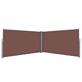 Xichuzi Ausziehbare Seitenmarkise, Sichtschutz Terrasse, Windschutz Terrasse, Terrassen-sichtschutz, Trennwand Balkon, Markise Seitenwand, 160×600 cm B