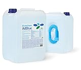 AdBlue 10 Liter Harnstofflösung mit Zusatzdüse für Abgasbehandlung bei SCR-Systemen.