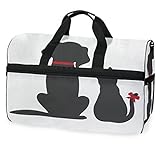 Lustiger Tier-Reise-Reisetasche für Damen und Herren, Sporttasche mit Schuhfach, für Wochenendausflüge, Übernachtung
