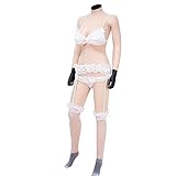 KUMIHO Silikonbrüste Brustprothese künstliche brüste mit arm Bodysuit mit Katheter für Transgender Crossdresser - Vierte Generation - D Cup (Basisversion)