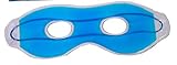 Augen-Maske mit Gel Kühlbrille Schlaf-Entspannungbrille Wellness-Brille Spa-Behandlung geschwollene Augen Augenringe Schlaflosigkeit Migräne Kopfschmerzen (Blau 1er)