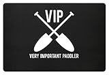 generisch VIP - Very Important Paddler Drachenboot Damen Herren - Schlichtes Und Witziges Design - Fußmatte -60x40cm-Schw