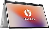HP Pavilion x360 2in1 Convertible Laptop 14 Zoll FHD IPS Touch Display (Intel Pentium Gold 7505, 8GB DDR4 RAM, 256GB SSD, Intel UHD Grafik, Windows 11, QWERTZ Tastatur) Silber