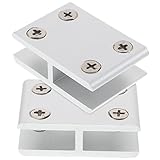 HOMSFOU 2 Stück 180 Geländer Glasklemme Kabel Lichter Stifte Clip Streifen Heringe Fenster Planke Deck Rohr Panel Led Abgewinkelt Plane Wand Halterung Für Pool Aluminiumlegierung