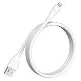 Aione iPhone Ladekabel, Lightning Kabel 2M MFi Zertifiziert iPhone Schnellladekabel Nylon USB iPhone Kabel Ladekabel für iPhone 14/13 Pro/12/11/XS/XS Max/XR/X/8/7/6/SE/iPad-Weiß