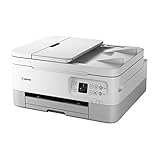 Canon PIXMA TS7451 Farbtintenstrahldrucker Multifunktionsdrucker DIN A4 (Scanner, Kopierer, Fotodrucker, OLED, 4.800 x 1.200 DPI, USB, WLAN, Print App, Duplexdruck, 2 Papierzuführungen), weiß