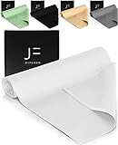 JF.kitchen® Tischläufer | Hochwertiger und moderner Tischläufer aus 100% Baumwolle | Premium Qualität | deutsches Start-Up | 140x40cm (Weiß)