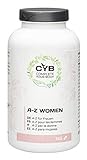 CYB A-Z Vitamine und Mineralien für Frauen – Mit Calcium, Eisen, Folsäure und mehr – 1 x 365 Tabletten