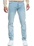 Indicode Herren INSantino Jeanshose aus 99% Baumwolle | Denim Stretch Jeans Männer Light Cloud 33/30