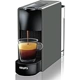 Krups Nespresso Essenza Mini XN110B Kaffeekapselmaschine | 0,6 Liter | 19 bar | Energiesparmodus | grau