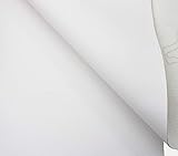 Kunstleder Möbel Textil Meterware Polster Stoff PU SOFT (Weiß)