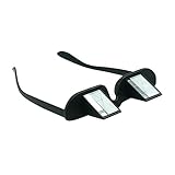 Asnlove Lazy Glasses, Brille Winkelbrille Lazy Readers 90 Grad HD Horizontale Brille Brechung-Brille Prismen-Brille, Schwarz