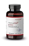 monachol® protect, 90 Kapseln, Fermentierter Roter Reis mit 4 mg Monacolin K, Kaneka Coenzym Q10, Selen, Vitamin B6, Vegan