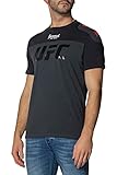 BOXEUR DES RUES - UFC Tshirt with Shoulder Patches, Man, Black-Anthracite, XL