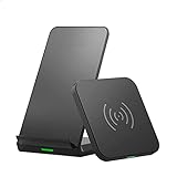 Wireless Charger,Kabellose Ladestation 2 Pack 10W für iPhone 13/12/12 Pro Max/SE2020/11/11/XS Max/XR/X/8,10W Kabelloses Ladegerät Schnelle für Galaxy S20+/ S20/S10/S9/Note 20/10/9, 2.5W Airpods Pro