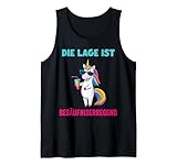 Lustiger cooler Party Spruch Lage ist besäufniserregend Tank Top