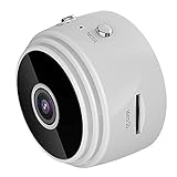 LRWEY Mini Kamera1080P HD Magnet Mikro Nanny Cam Mini Überwachungskamera Micro WiFi Akku Kleine Kame (Weiß, 128G)
