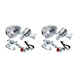 YIZITU Motorisiertes Retro-Fahrrad-Rücklicht, 12 V, 6 W, Generator-Scheinwerfer, Rück