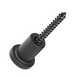 CLISPEED 1 Satz Feste Gehäuseklemme Abstandshalter Für Wandschienen Handhaben Griffe Stopper Zieht Tor Haken Stecker Spuren Im Freien Bausatz Pole Scheune Tür Black