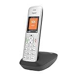 Gigaset E390 - Schnurloses Senioren DECT-Telefon mit großen Tasten und SOS-Funktion - einfache Bedienung, extra großes Farbdisplay, hohe Klangqualität, silber-schwarz