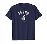 Ski Fargo ND Vintage Ski Cool N Dakota Skier Gear T-Shirt