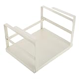 TOPBATHY Küchenregal Hängekorb Unter Dem Regal Thekenregal-organizer Schrank Ablagefach Erweiterbares Regal Gewürzregal Unter Dem Regal Schreibtisch-aufbewahrungskorb Weiß E