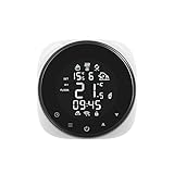 TUYA Wifi Thermostat, Elektrische Fußbodenheizung Wasserbodenheizung Heizsystem Boiler Thermostat Rund Digital Thermostat Kompatibel mit Alexa Google Home