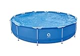 Avenli Pool 420 x 84 cm Stahlrahmen Aufstellpool ohne Pumpe & Zubehör blau rund Framepool Swimming Schwimmbecken Ersatzpool (427 x 84 cm)
