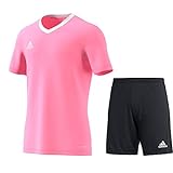 adidas Fußball Entrada 22 Trikotset Trikot Shorts Herren pink schwarz Gr XL