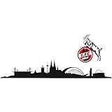 1. FC Köln Wandtattoo „Skyline” dreiteilig 100x18 cm Logo ca. 23x27 cm