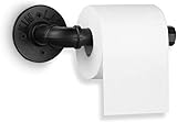 MIHOO Toilettenpapierhalter aus Industrie-Rohr, Klassisch Klopapierhalter WC-Ersatzpapierrollenhalter