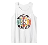 25 Jahre Hochzeitstag Feier Hochzeit Paare Tank Top