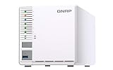 QNAP TS-351-2G 3-Bay RAID-5 NAS-System, zwei M.2 SSD Steckplätze, weiß