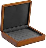 CWZZWS Ringbox aus massivem Holz, Schmuck-Display-Box, Ring-Display-Halter mit Mikrofaser-Schmuck-Box-Ständer für Schmuck-Organizer, Verpackungsbox, Ring-Boxen für Schmuck
