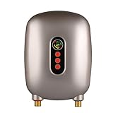 6,5KW Elektrische Tankless Durchlauferhitzer Badezimmer Instant Warmwasser Heizu|68-126 ° F|3 Sekunden das ist heiß-Mini Elektrischer Durchlauferhitzer (A-Gold)