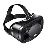 Obelunrp VR-Headset-Brille 3D-Vollbild-Visuelle Weitwinkel-Virtual-Reality-VRG Pro für 5-7-Zoll-Smartphones Filme Spiele Telefone Telekommunikation VR-Brille