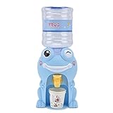 Cartoon Tier Wasserspender Spielzeug Miniatur Trinkbrunnen Kinder Lernspielzeug(Extra großer süßer blauer Frosch)