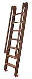 Hochbettleiter aus Holz für Kinder, Behinderte und ältere Menschen, 100 cm, abgewinkelt, ideal für Camping und Hütte, B