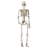 36 cm lebensechte menschliche Knochen, Halloween-Schädel-Skelett-Dekoration, anatomisches Anatomie-Modell, gruselige Requisiten