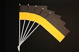 Everflag Papierfähnchen: schwarz-gelb 50er Packung