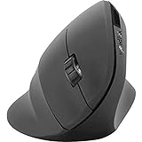 Speedlink PIAVO Ergonomic Vertical Mouse - Kabellose 5-Tasten-Maus - Haltungsfördernde ergonomische Form, schwarz