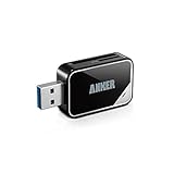 Anker USB 3.0 SD/TF Speicherkartenleser, 2 Steckplätze, Kartenlesegerät für SDXC, SDHC, SD, MMC, RS-MMC, Micro SDXC, Mikro-SD, Micro SDHC Karte, unterstützt UHS-I Karten