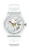 Swatch Gent SO29K100 Quarz-Armbanduhr mit Kunststoffarmband, transparent, 18 Stück