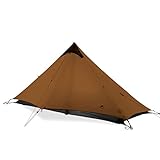 RDYMONKEY Rucksack-Zelt Ultraleichtes Wasserdichtes Professionelles Wanderzelt für 1 Person Mann Camping Doppelschicht(1 Person, Khaki)