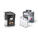 Siemens Kaffeevollautomat EQ.500 integral TQ505D09, viele Kaffeespezialitäten, Milchaufschäumer, 1500 W & BRITA Intenza Wasserfilter TZ70033, 3 Stück, verringert den Kalkgehalt des Wassers, weiß