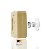 SAVONT Seifenhalter mit Magnet Jumbo, für Seifen bis 250 g, ohne Bohren, mit Saugnapf, für Waschbecken, Dusche und Badewanne Silber